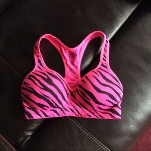 Victoria Secret Pink Tiger Striped Sports Bra