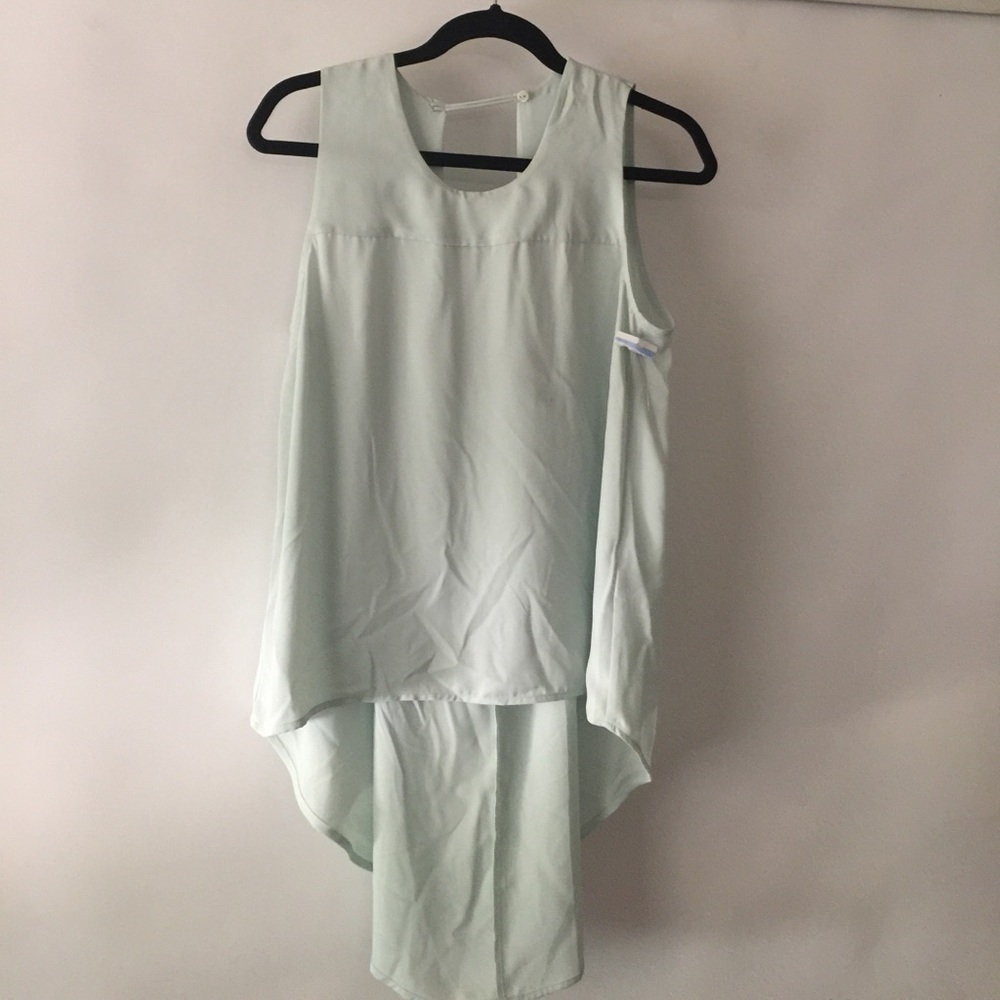 Nordstrom 's Valette High low top. Light green top