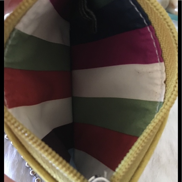 Coach Waxed Calfskin Card Hold r in Yellow - Picture 3 of 4