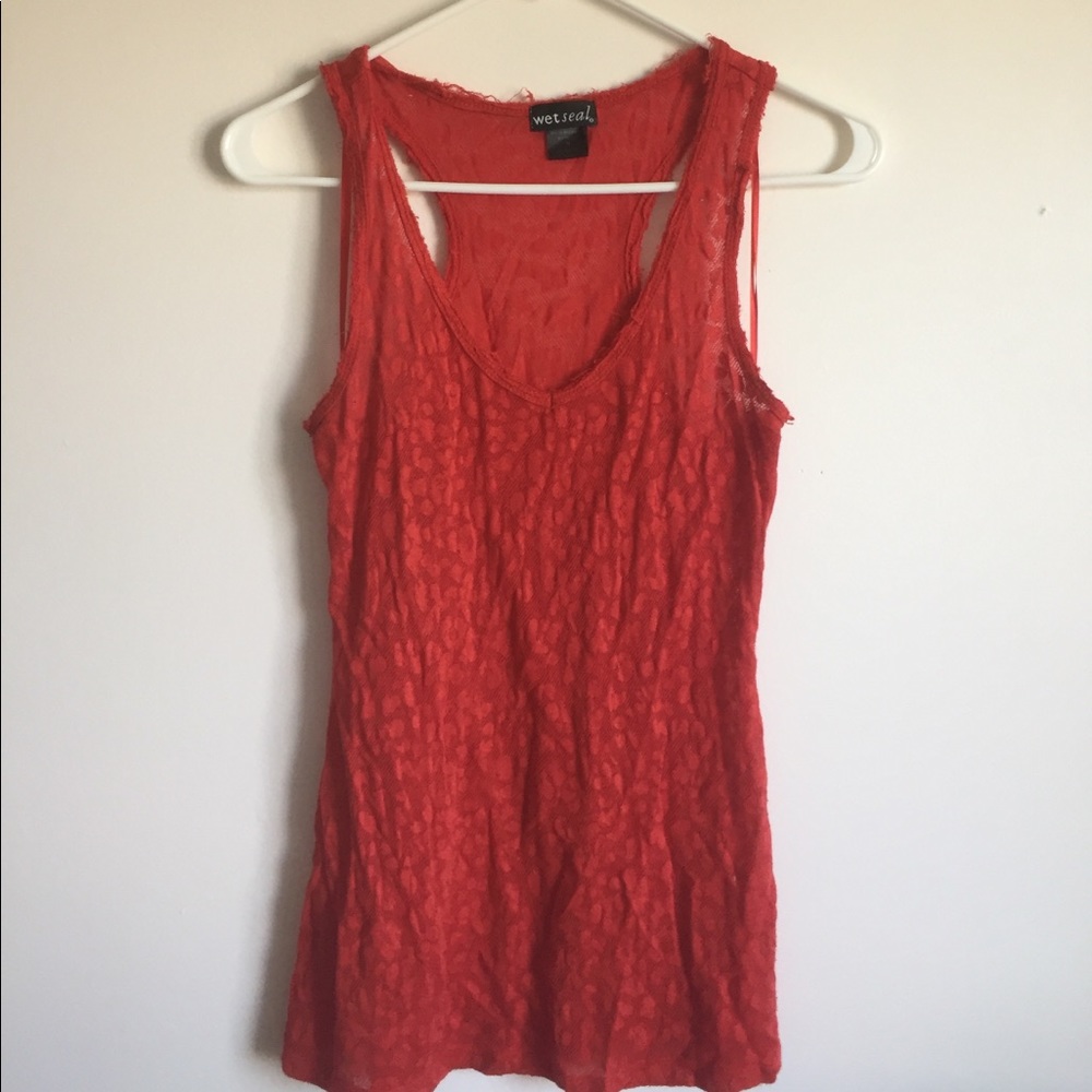 Red Leopard Print Tank