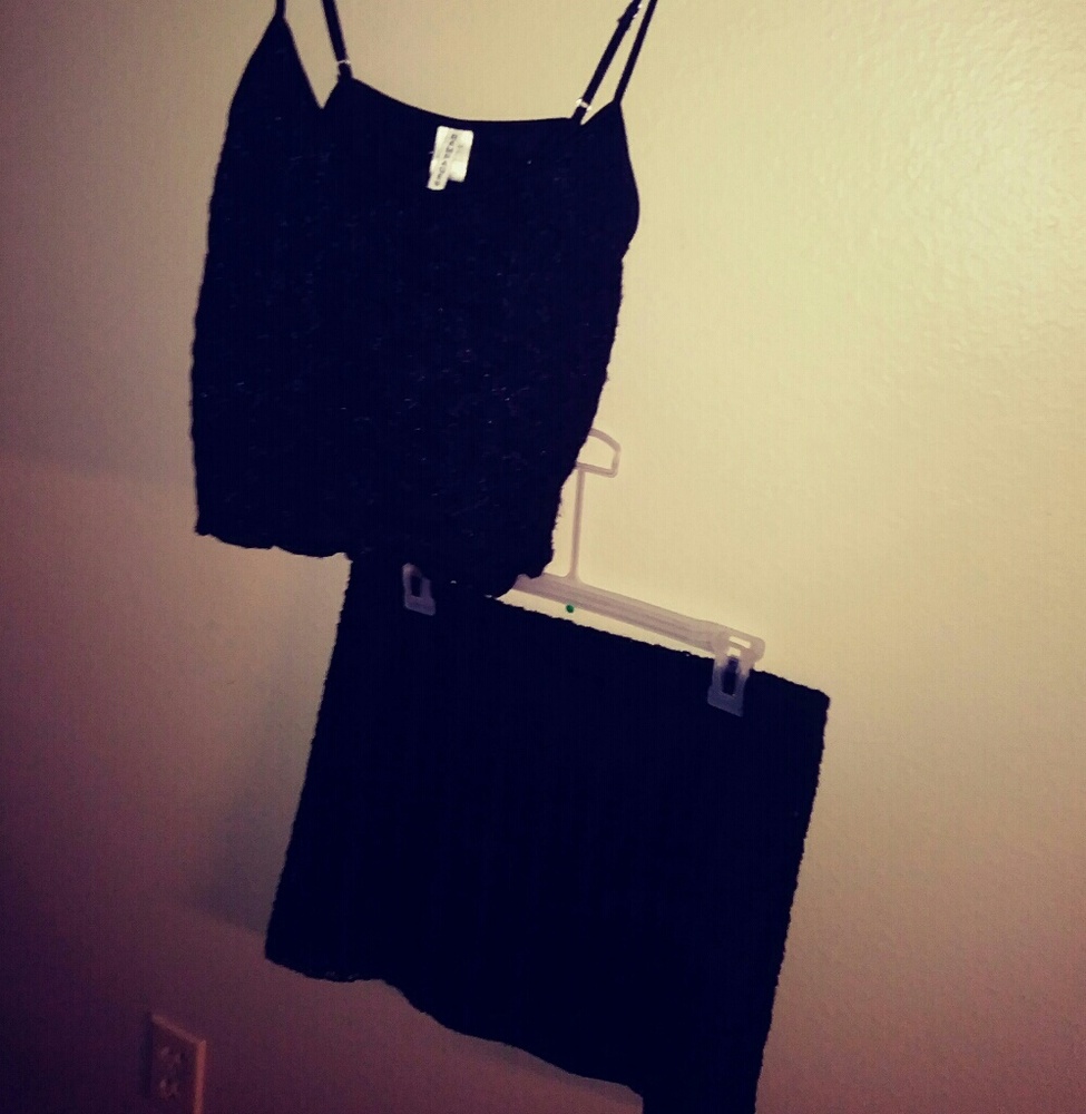 Black Skorts Set