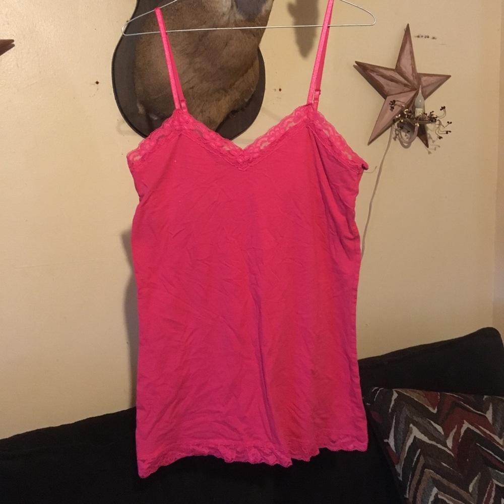 Lace spaghetti strap. Lace on top/bottom. New