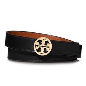 1'' Tory Burch reversible belt black/brown