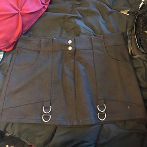 Vintage lip service mini skirt with pockets