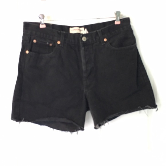 Vintage Shorts - Vintage Black Cutoff Jean Shorts 14 High Waist Vintage Shorts - Vintage Black Cutoff Jean Shorts 14 High Waist