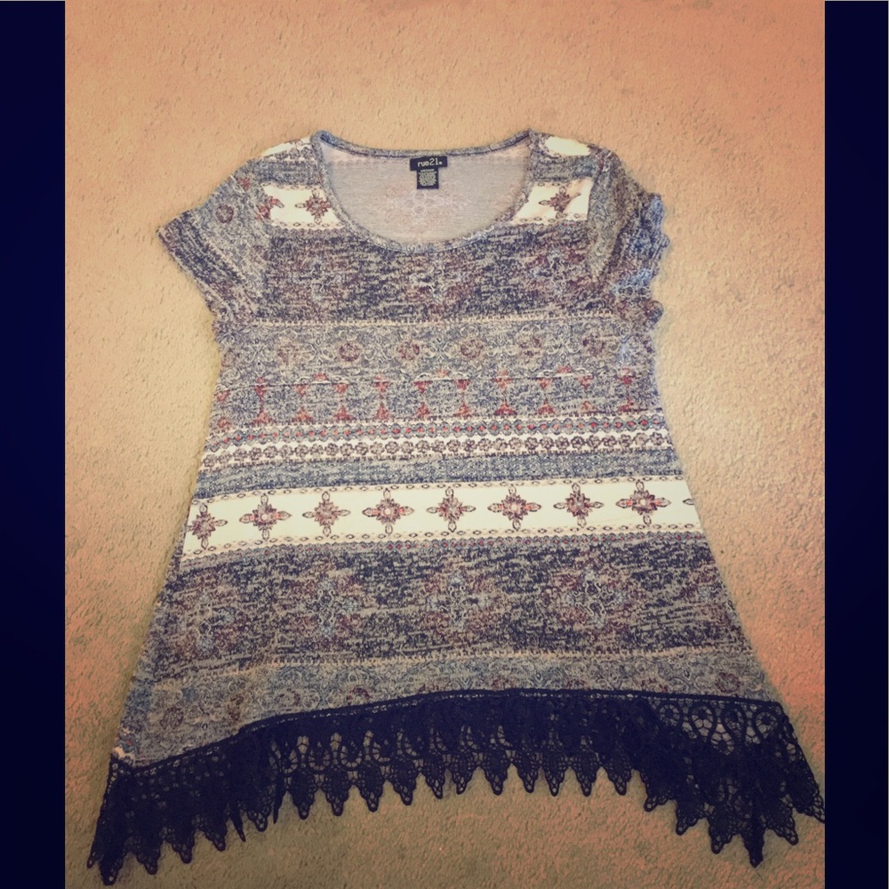 Rue 21 Lace Hem Tunic