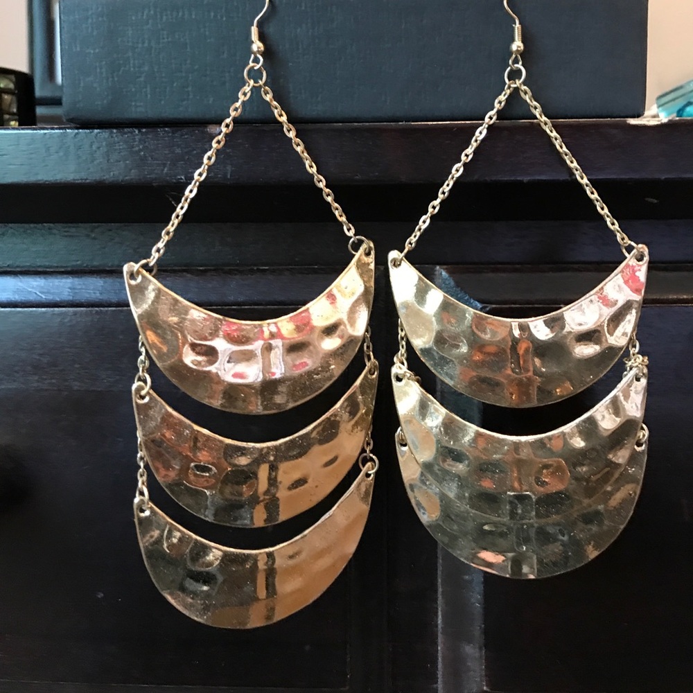 Gold drop earrings