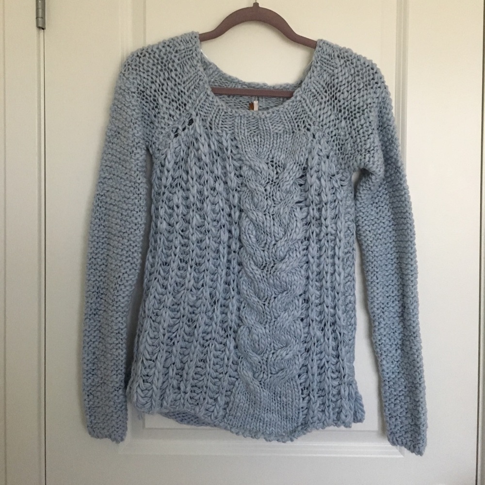 Blue knit free people jumper!