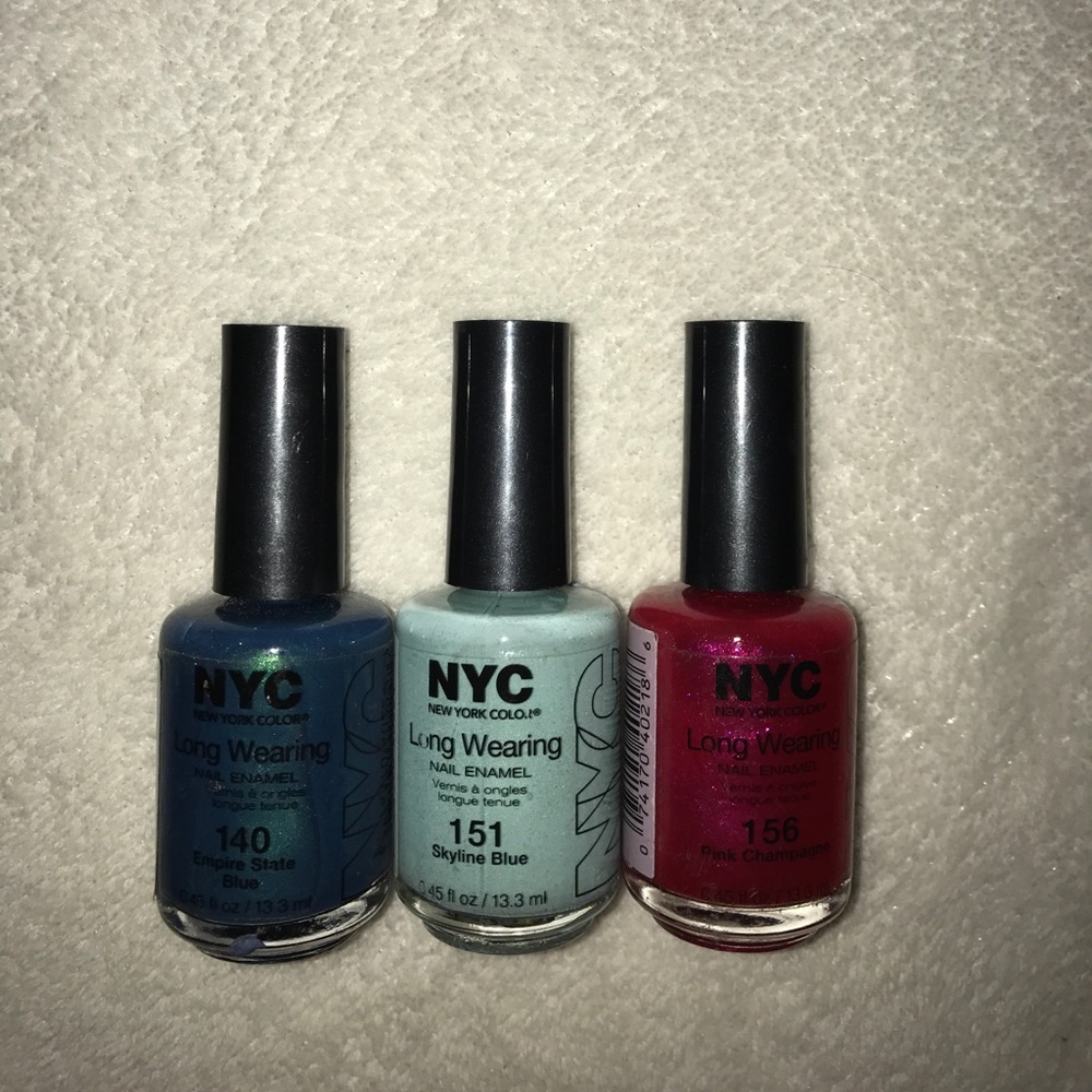 NYC nail polish ! Never used. ALL 3 go together