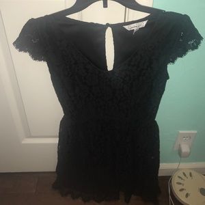 Black lace dress