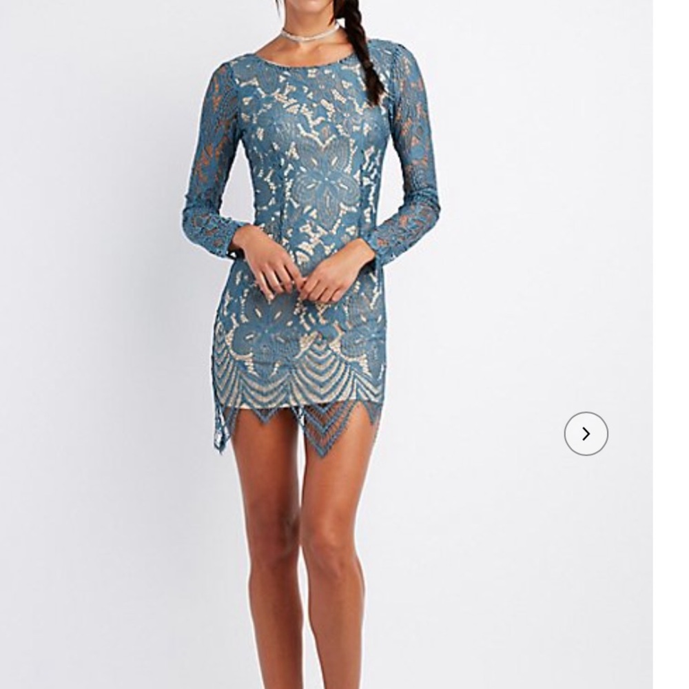 Charlotte Russe Eyelash Bodycon Dress