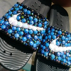 Custom Bling Nike Slides