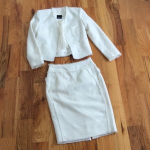 White tweed suit--never worn