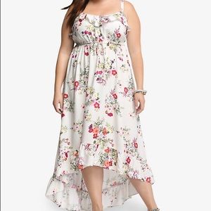 Floral Challis Maxi Sundress