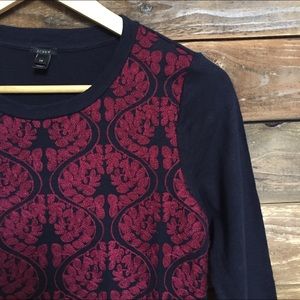 J.Crew Embroidered Top