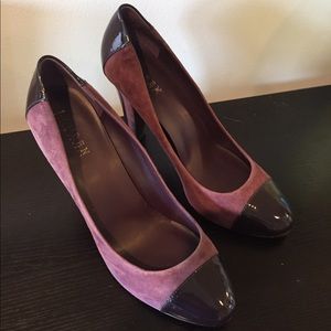 Ralph Lauren suede heels