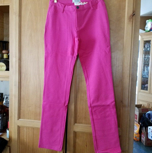 New Fuchsia/Hot Pink Jeggings - Picture 2 of 7