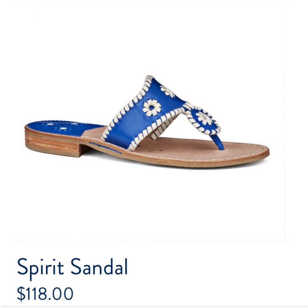HARDLY WORN Jack Rogers blue/white sandals!