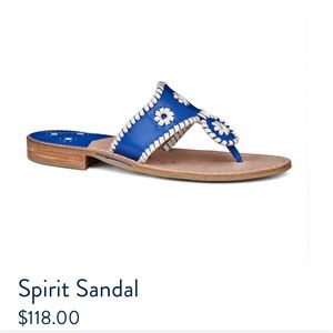 HARDLY WORN Jack Rogers blue/white sandals!