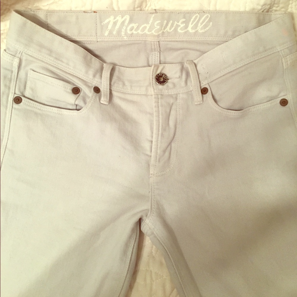 Madewell ankle zip crop jeans