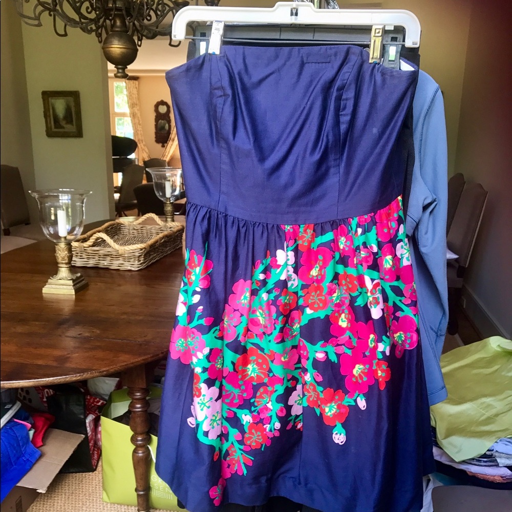 Lilly Pulitzer Lottie Strapless Dress Size 6