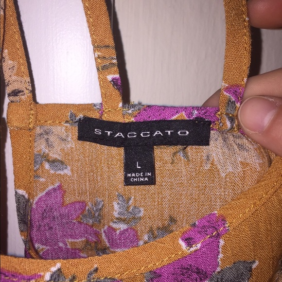 Cute orange floral sundress 🌞 - Picture 3 of 4