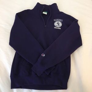 Emerson College quarter-zip pullover