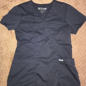 Grey scrub top