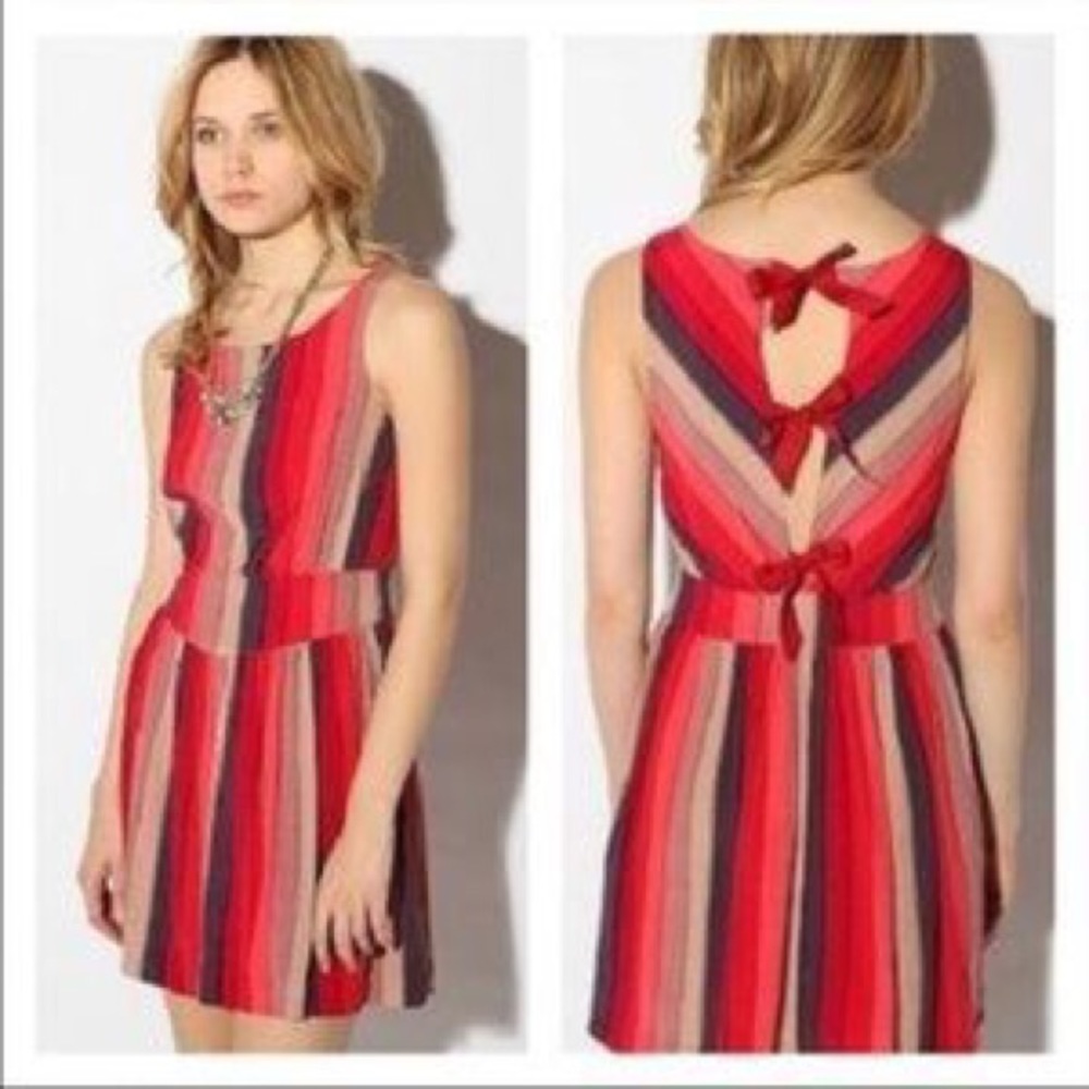 UO Red Striped Sundress