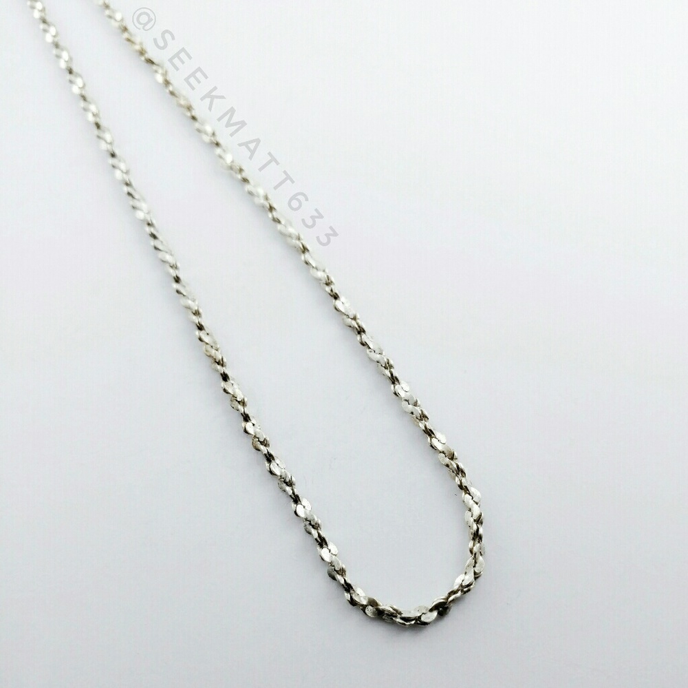 Sterling silver twisted Chain stamped 925