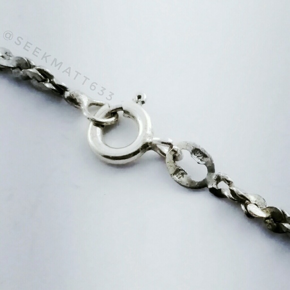 Sterling silver twisted Chain stamped 925 - Picture 3 of 3