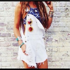 ▪️NEW!▪️ CARMAR white denim overall shorts