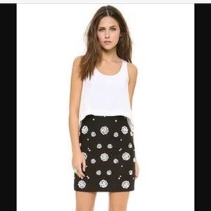 Tibi double layer shell beaded dress size 2