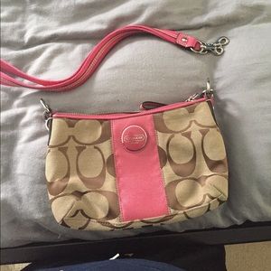 Coach Brown Signature cross  body