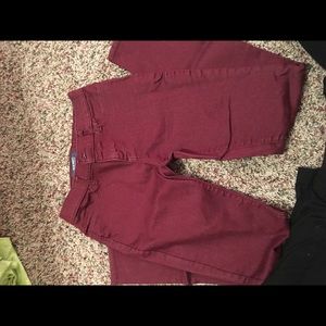 12 regular maroon leggings