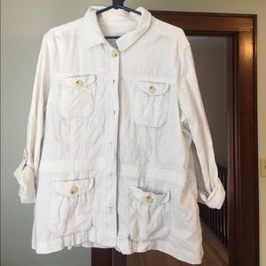 Gap white linen blazer size XXL