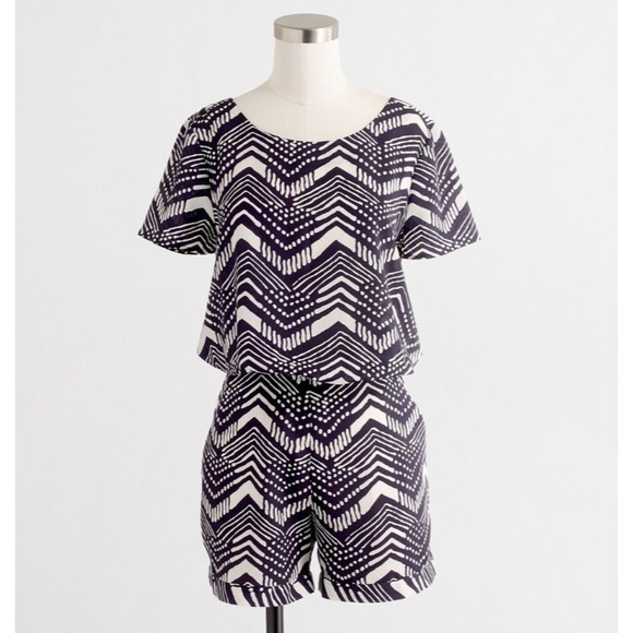 J. Crew Factory Dresses & Skirts - J. Crew Blue Silky Romper