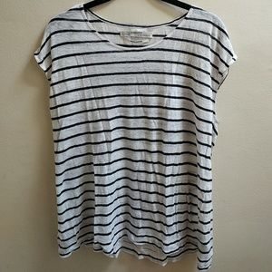 Striped linen All Saints tee