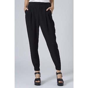 Wrap front jogger trousers