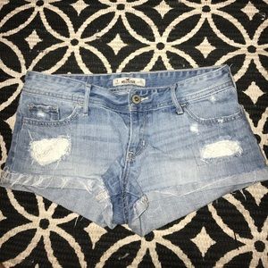 Hollister Light Wash Jean Shorts