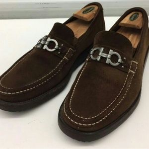 Salvatore Ferragamo suede brown shoes!