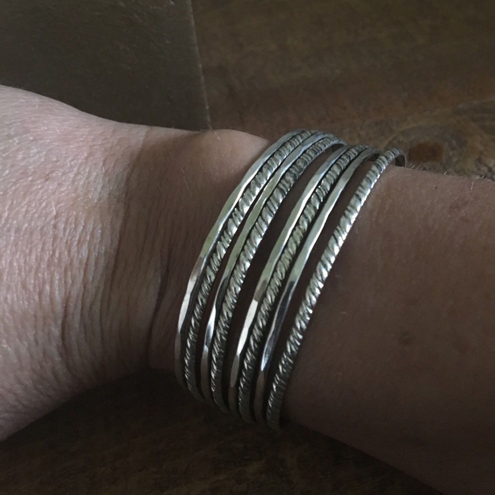 Silver Bangle Bracelet