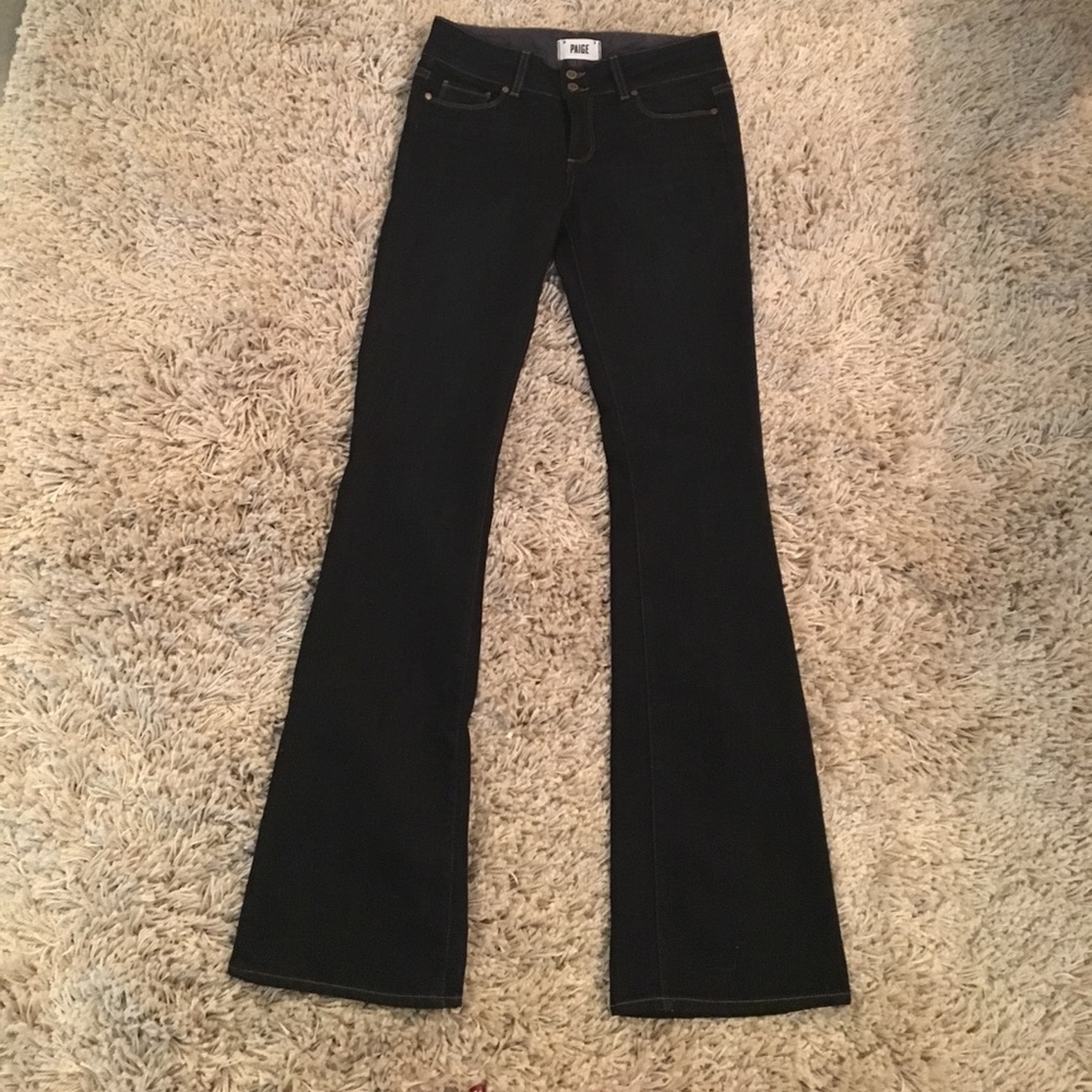 Paige Hidden Hills Dark Wash Bootcut Jeans 27
