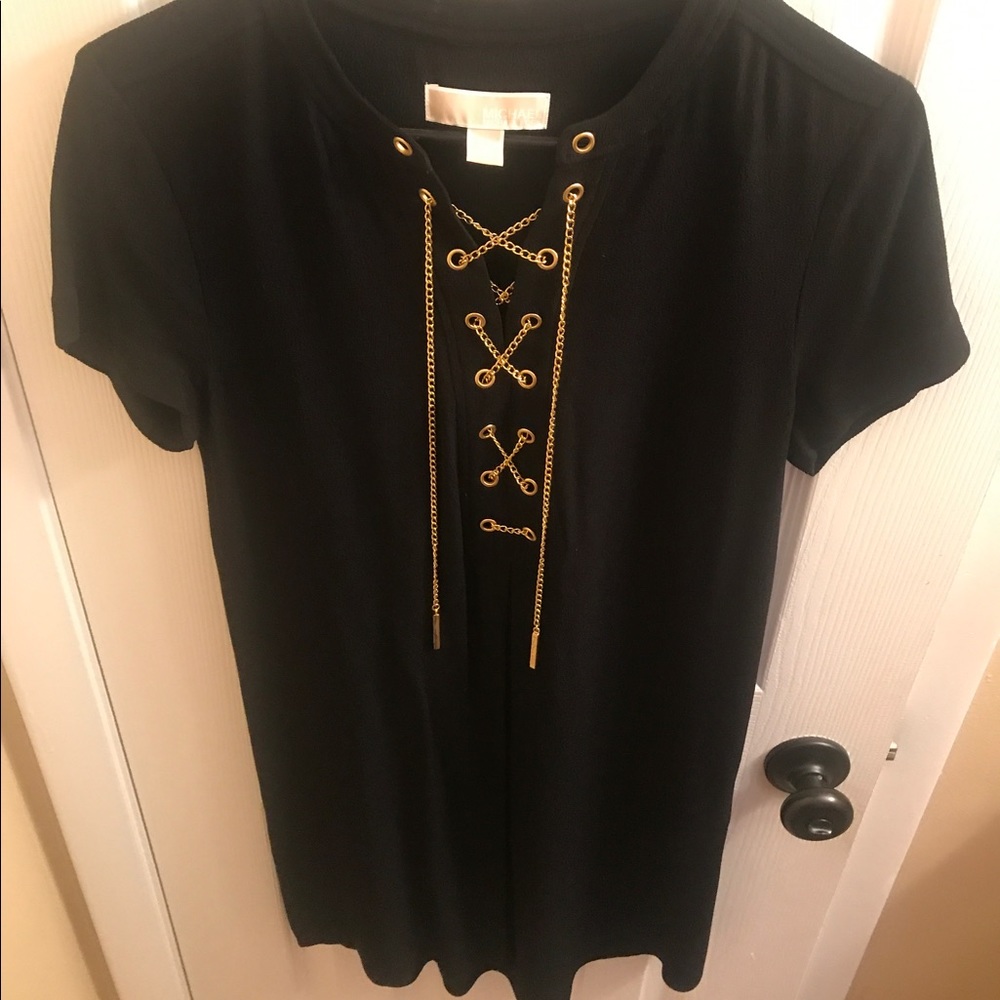 MICHAEL KORS Black Tshirt Dress