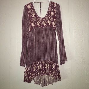 Flowy Floral Print Dress