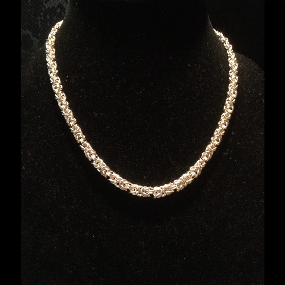 Hand made 18" sterling necklace