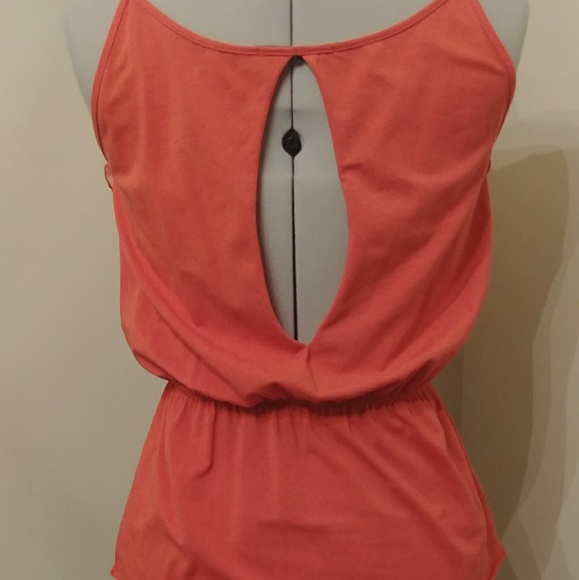 Orange Ruffle Tank - Picture 2 of 2