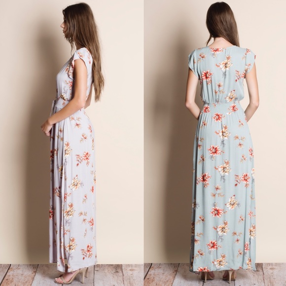 Floral Maxi Dress - Picture 2 of 4