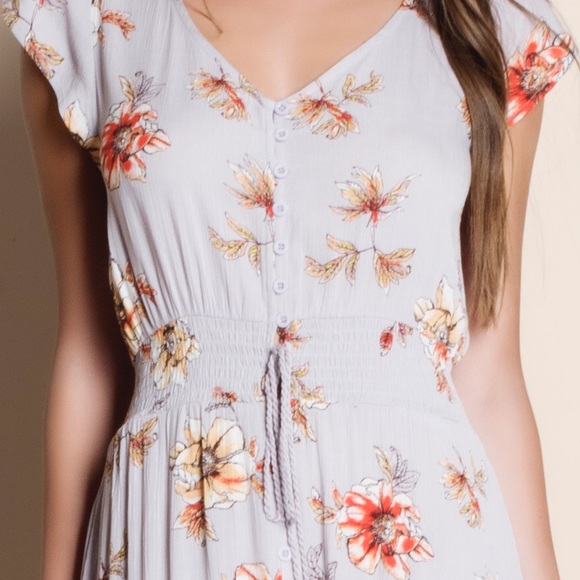 Floral Maxi Dress - Picture 3 of 4