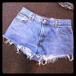Vintage, authentic 550 Levi cutoffs
